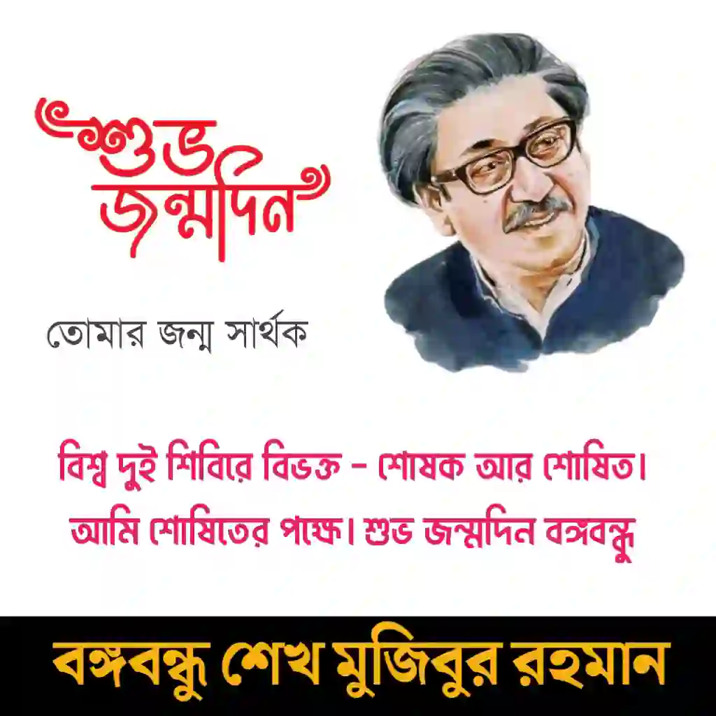 ১৭ মার্চ বঙ্গবন্ধুর জন্মদিন ব্যানার