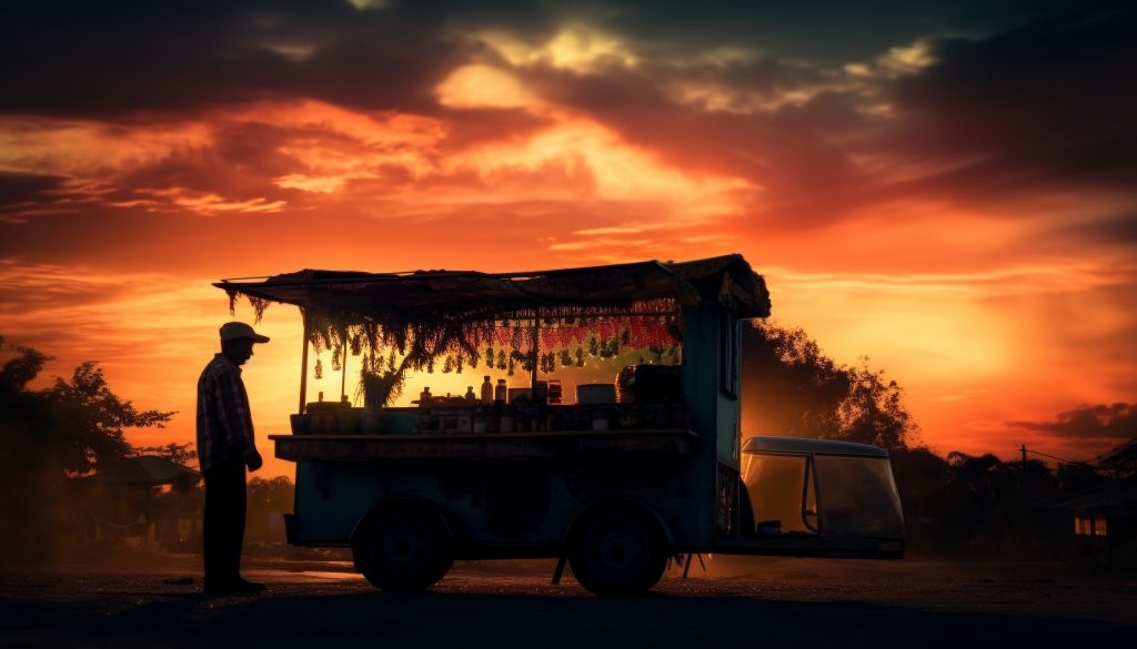 a street hawker paragraph