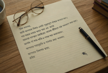 write a letter to the headmaster in bengali